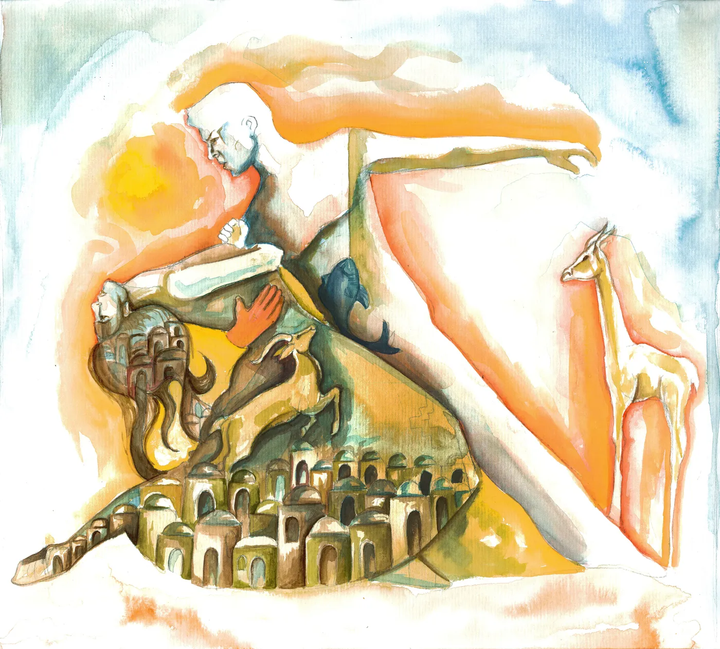 Painting by Mohammad Sabaaneh