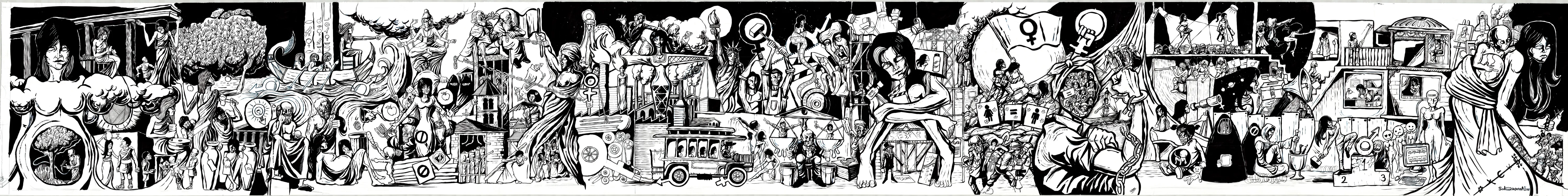 Ink mural