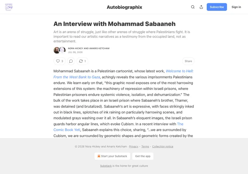 Autobiographix article