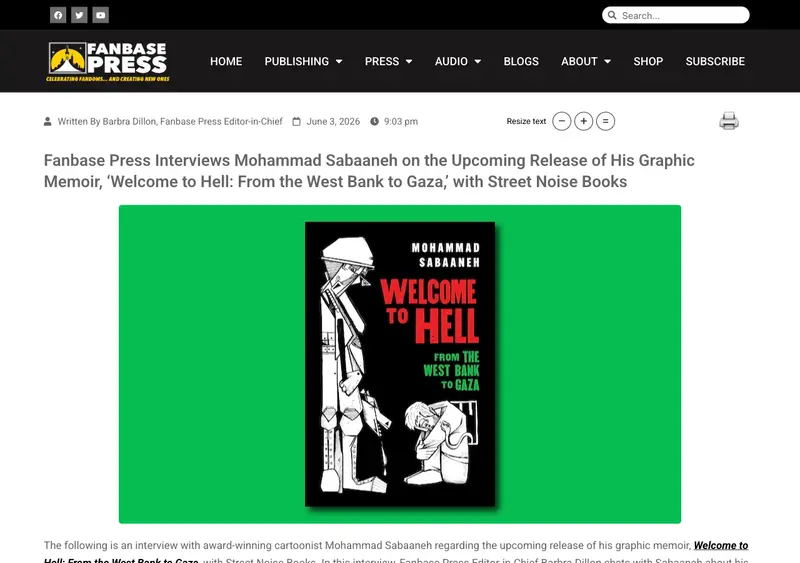 Fanbase Press article