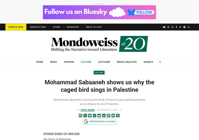 Mondoweiss article