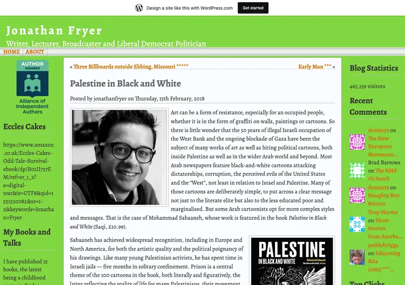 Jonathan Fryer article