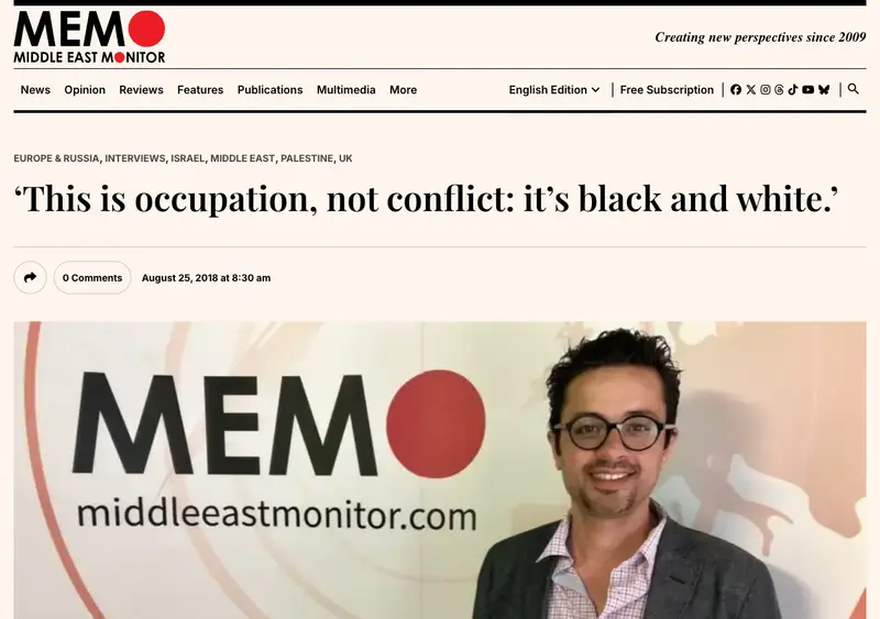 Middle East Monitor article